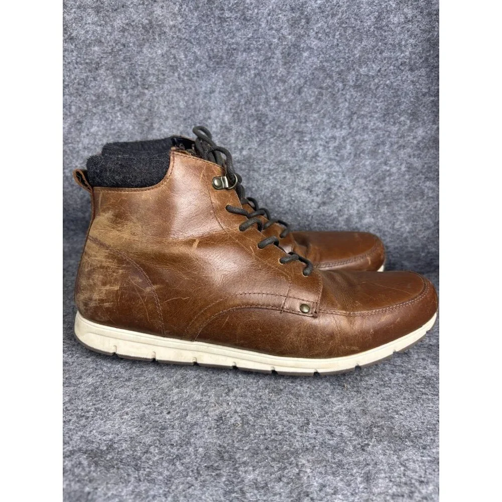 Crevo Stanmore Boots Mens Size 11 Brown Leather Chukka‎ Lace Up Ankle Shoes